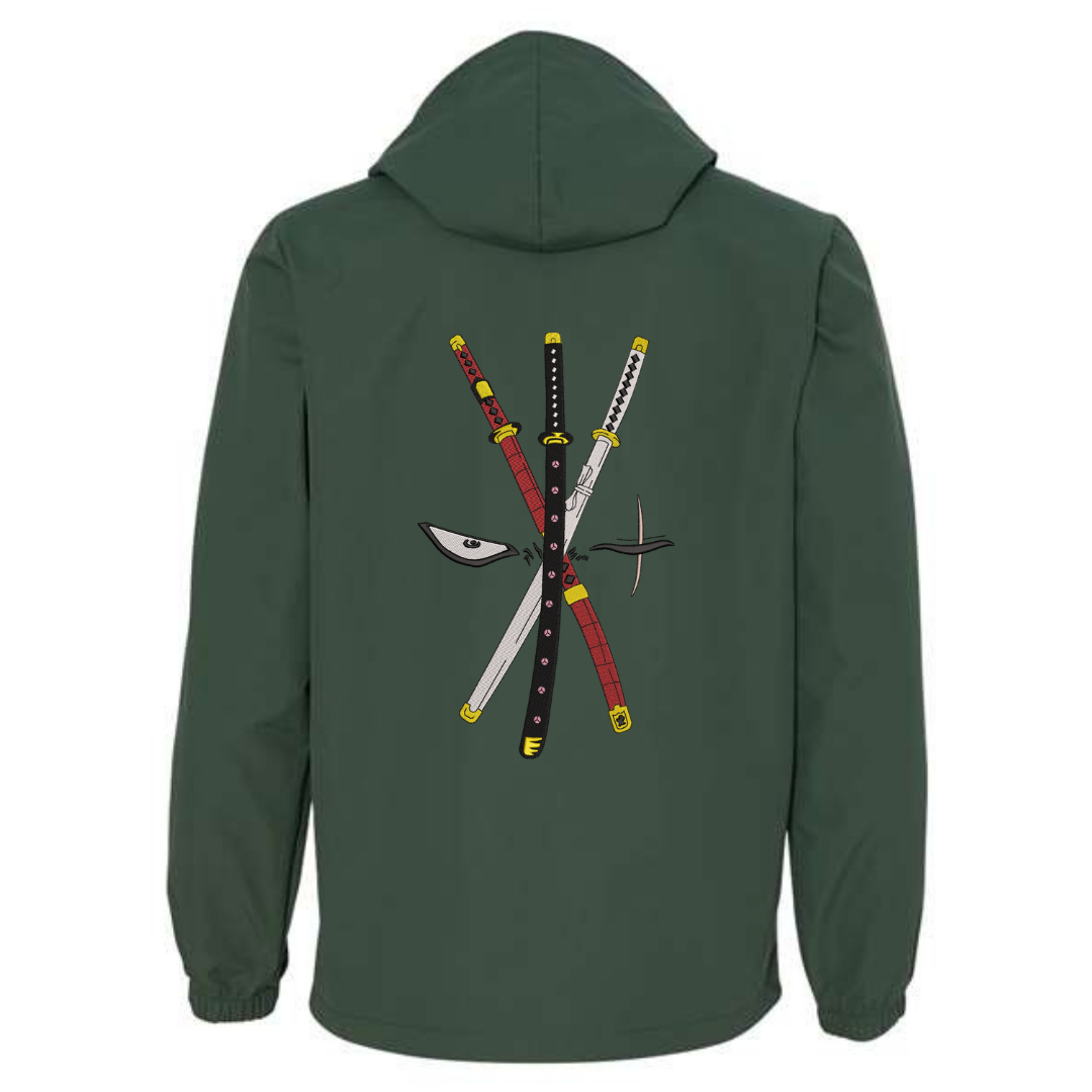 Swordsman Windbreaker - Embroidered in 3 Areas