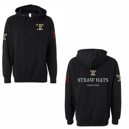 Straw Hats Hoodie (Embroidered in 4 Areas)