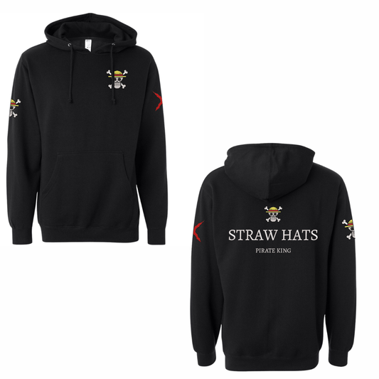 Straw Hats Hoodie (Embroidered in 4 Areas)