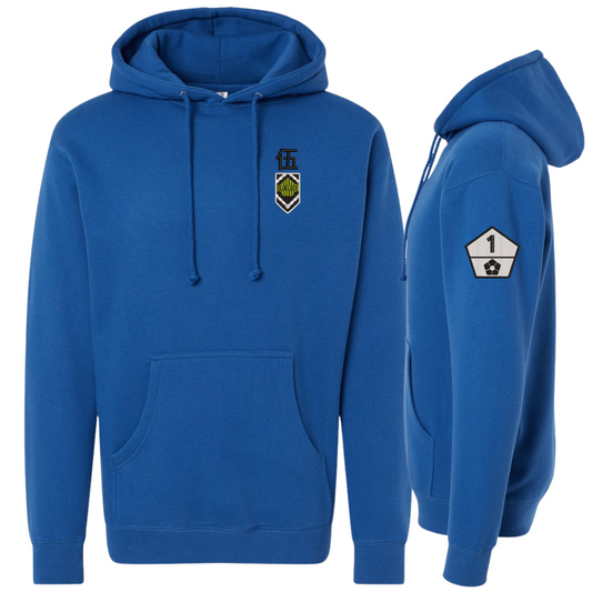 B-Lock Ranks Blue Hoodie (Embroidered in 2 Areas)