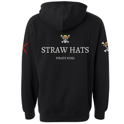 Straw Hats Hoodie (Embroidered in 4 Areas)