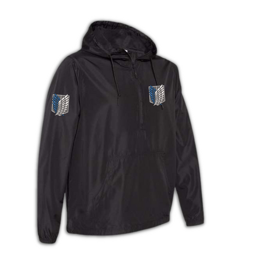 Scouts Lightweight Windbreaker - Embroidered in 3 Areas - Half-Zipped